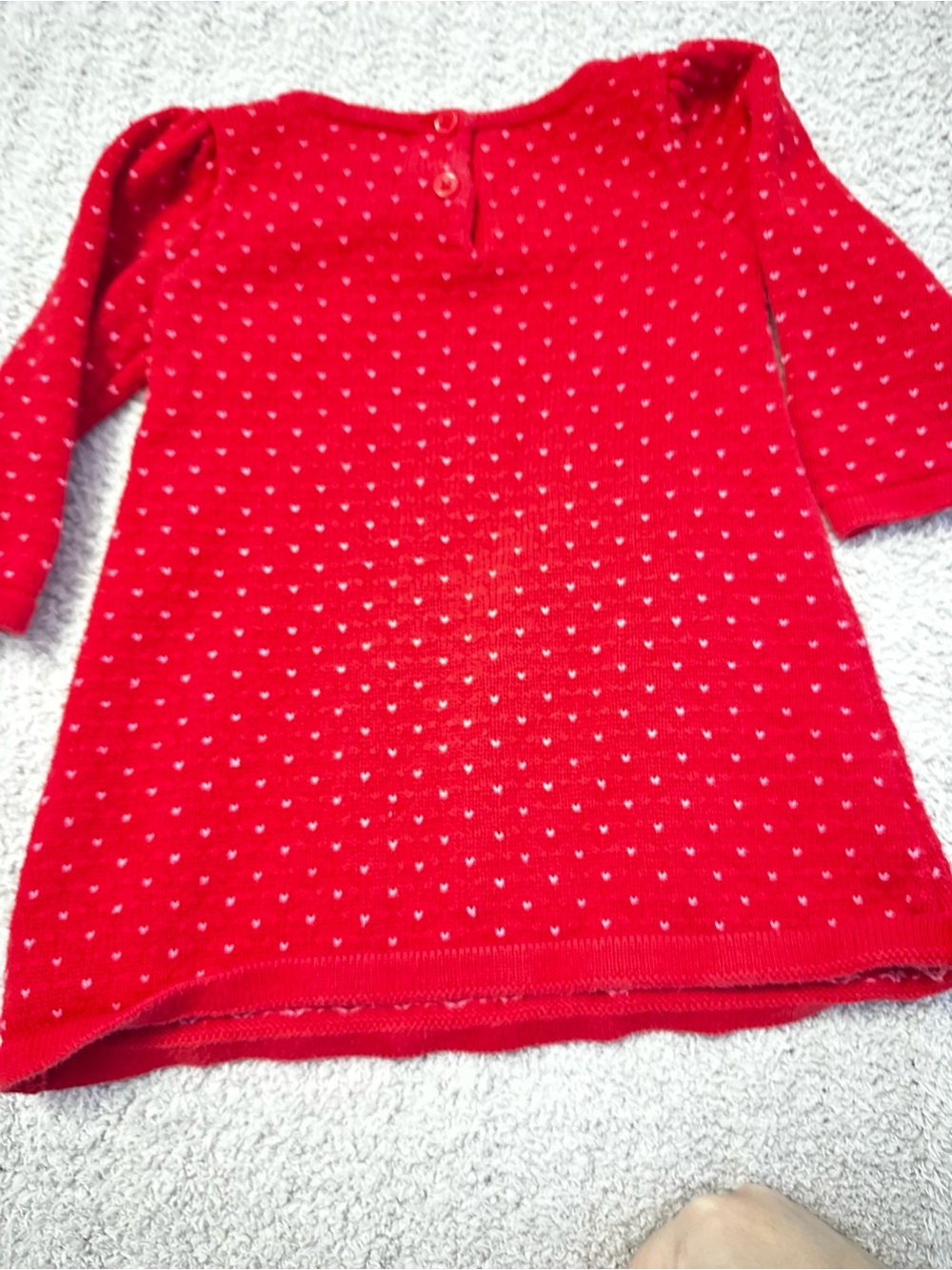🎄 Gymboree Vintage Christmas Sweater Dress 12-18M Owls Holiday Knit Cute - Picture 2 of 5